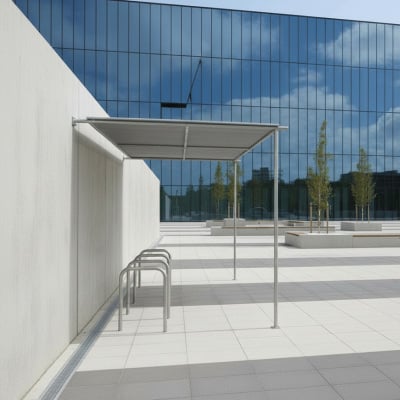 Wall Mounted Canopy Bike Shelter