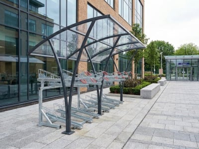 New York Two Tier Bike Shelter