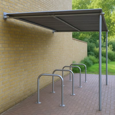 Wall Mounted Canopy Bike Shelter