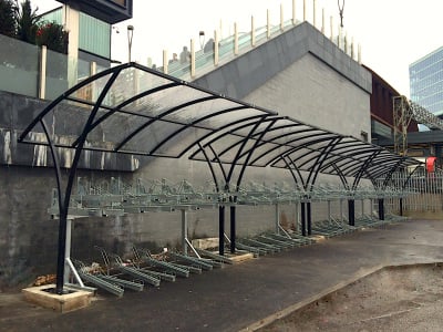 New York Two Tier Bike Shelter