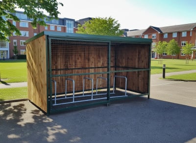 Wooden Bike Shelter