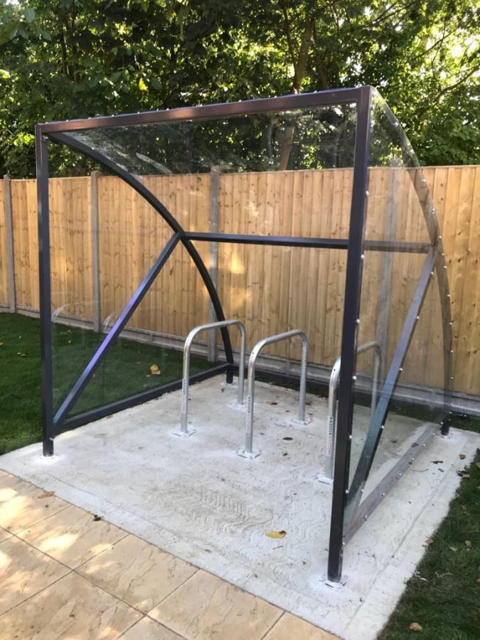 6 8 Space Cycle Shelter Bike Stands Mini