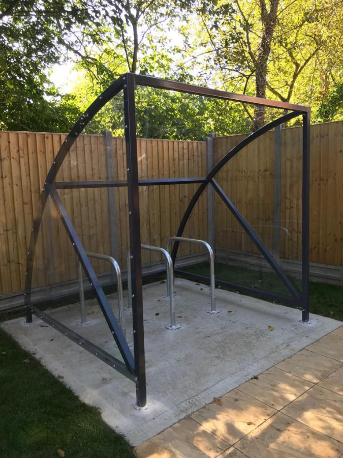 6 8 Space Cycle Shelter Bike Stands Mini