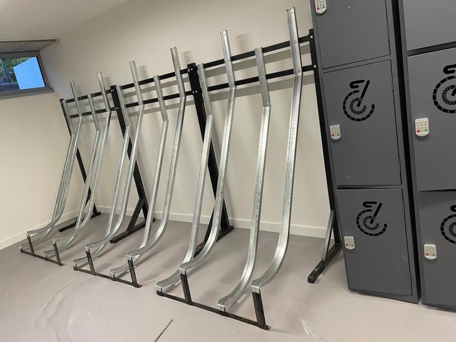 Semi Vertical Bike Rack
