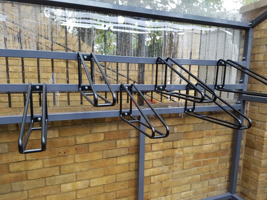The Wall Dock Cycle Shelter 6 bikes