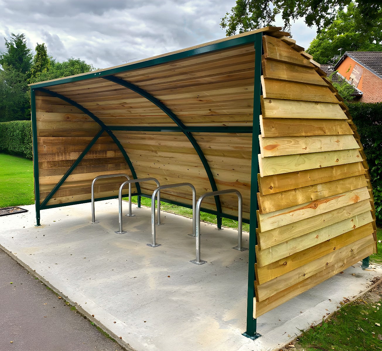 Wooden Bike Shelters Bicycle Storage