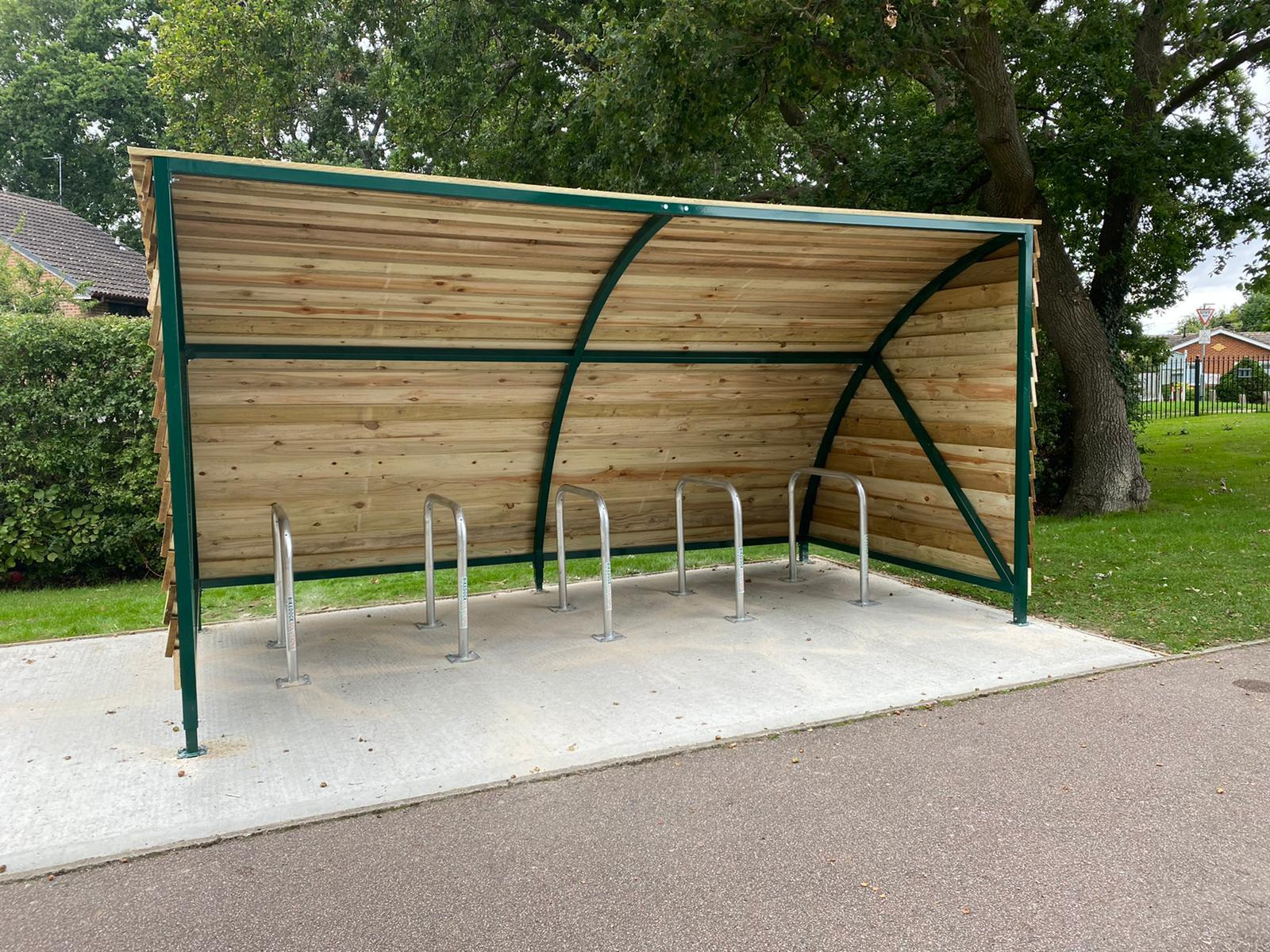 Bike shelter garden clearance