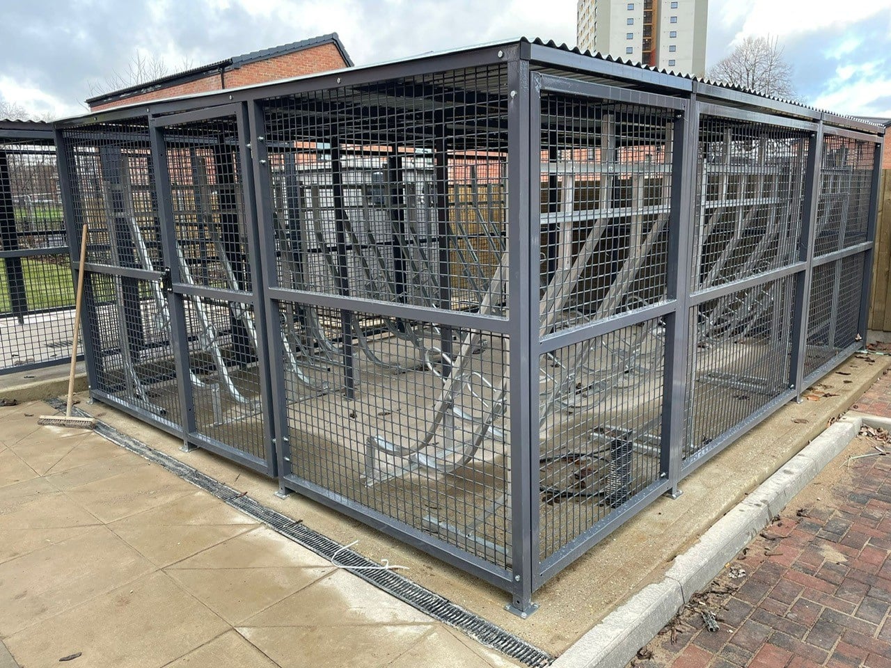 The Semi Vertical Bike Enclosure - Main Image