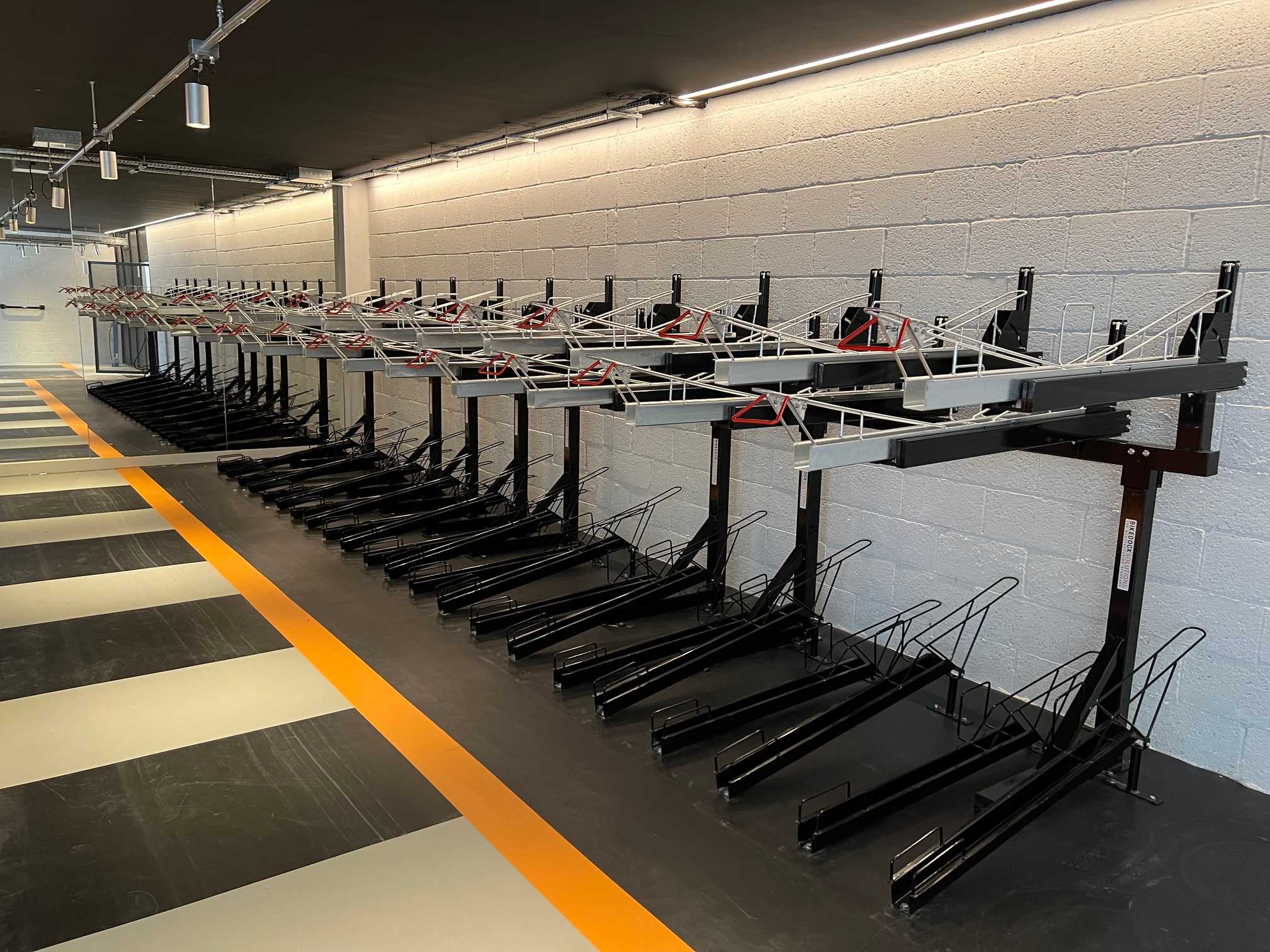 Two Tier Bike Rack DWG & Revit Bike Dock Solutions